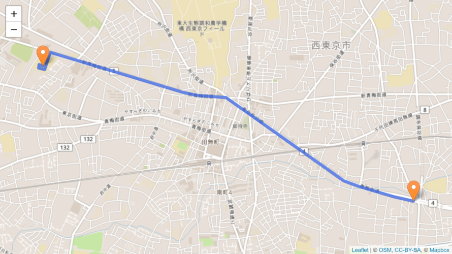 西東京市 聖火リレーのルート