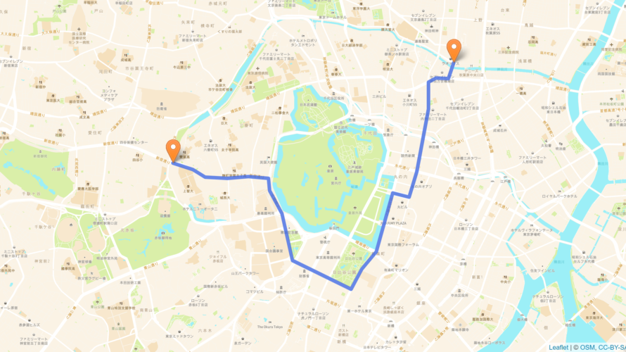 千代田区 聖火リレーのルート