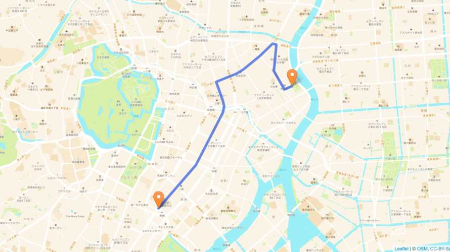 中央区 聖火リレーのルート