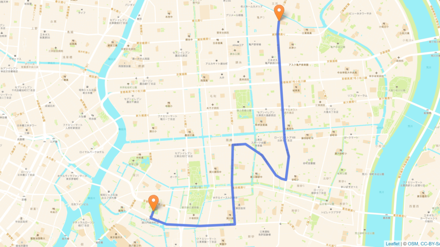江東区 聖火リレーのルート