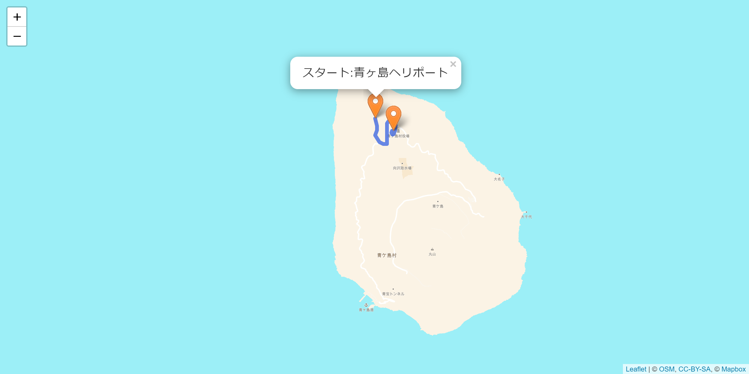青ヶ島　聖火リレーの詳細