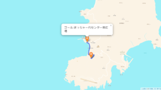 神津島 聖火リレーのルート