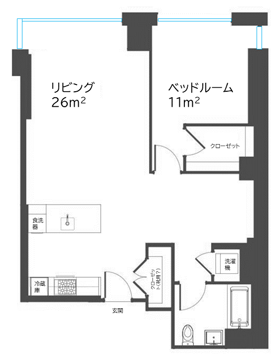 525 West 52nd Street ニューヨークの賃貸マンション 直ちゃんの部屋 In Tokyo