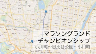 マラソングランドチャンピオンシップ小川町～上野広小路～日比谷公園～小川町をマップで紹介