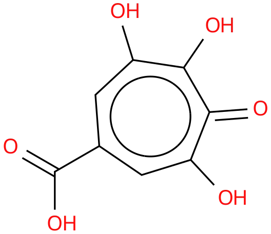 プベルル酸の化学構造式