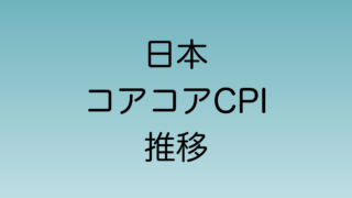 日本のコアコアCPIの推移 2024年10月発表分まで