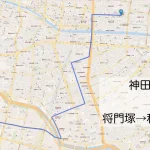 神田祭2025　神幸祭　将門塚から将和泉公園までのルートをマップで紹介