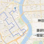 神田祭2025　神幸祭　和薬研堀不動院から堀留児童公園までのルートをマップで紹介
