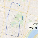 三社祭2025 大行列のルートをマップで紹介